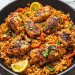 One Pan Spanish Chicken and Rice