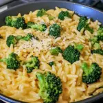 One Pot Broccoli Cheese Orzo