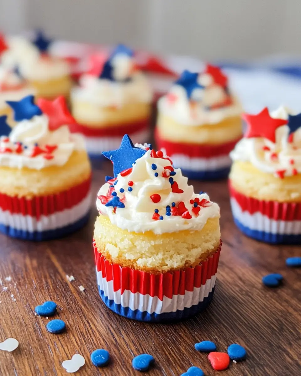 Patriotic Mini Cheesecakes