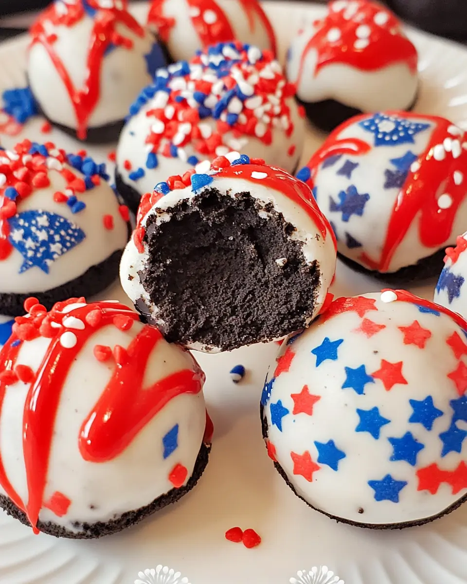 Patriotic Oreo Balls