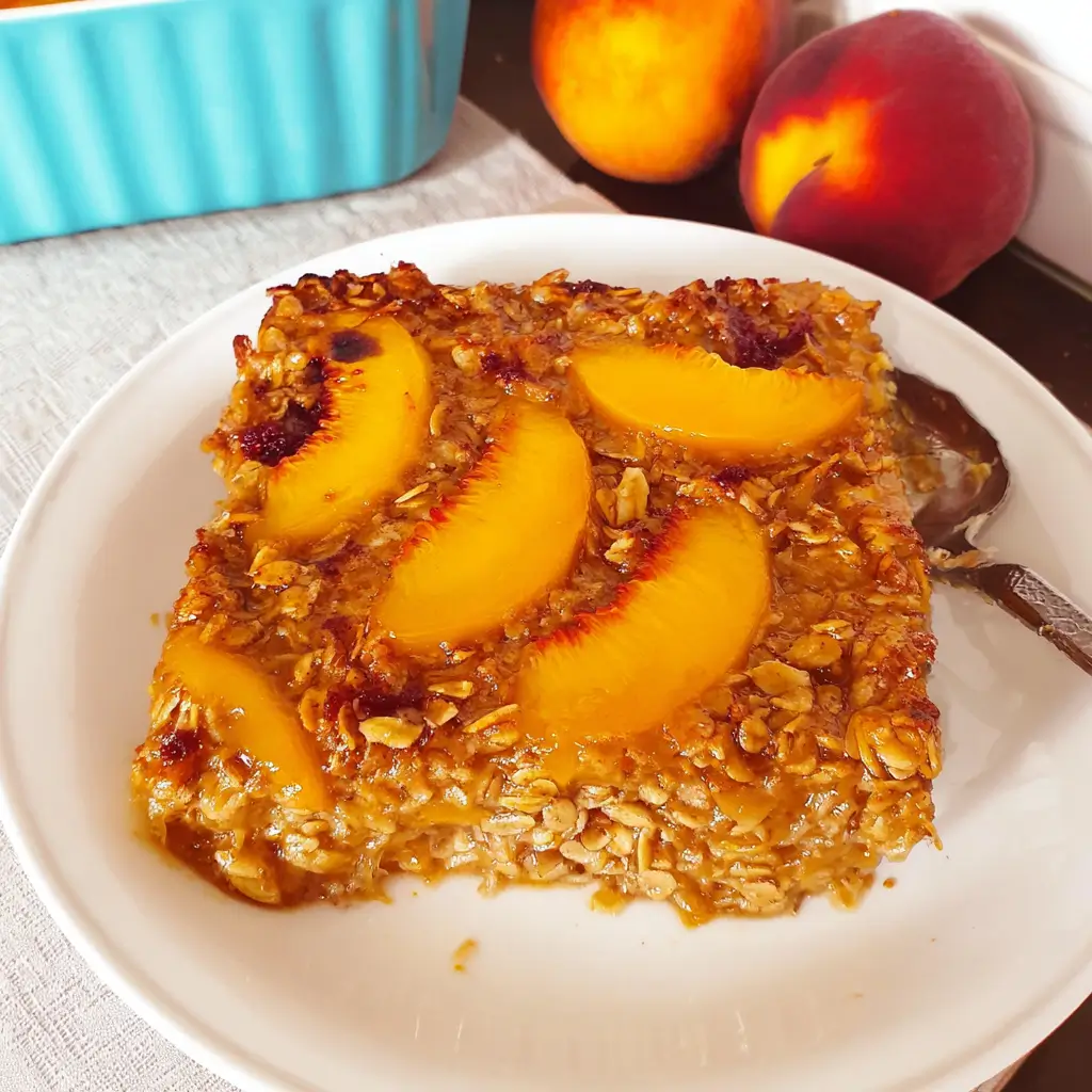 Peach Baked Oatmeal