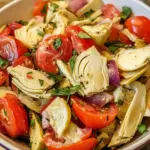 Quick Tuscan Artichoke Tomato Salad