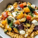 Roasted Veggie Pasta with Feta