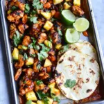 Sheet Pan Chicken, Chipotle & Pineapple Tacos