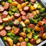 Sheet Pan Honey Garlic Kielbasa, Potatoes, & Broccoli