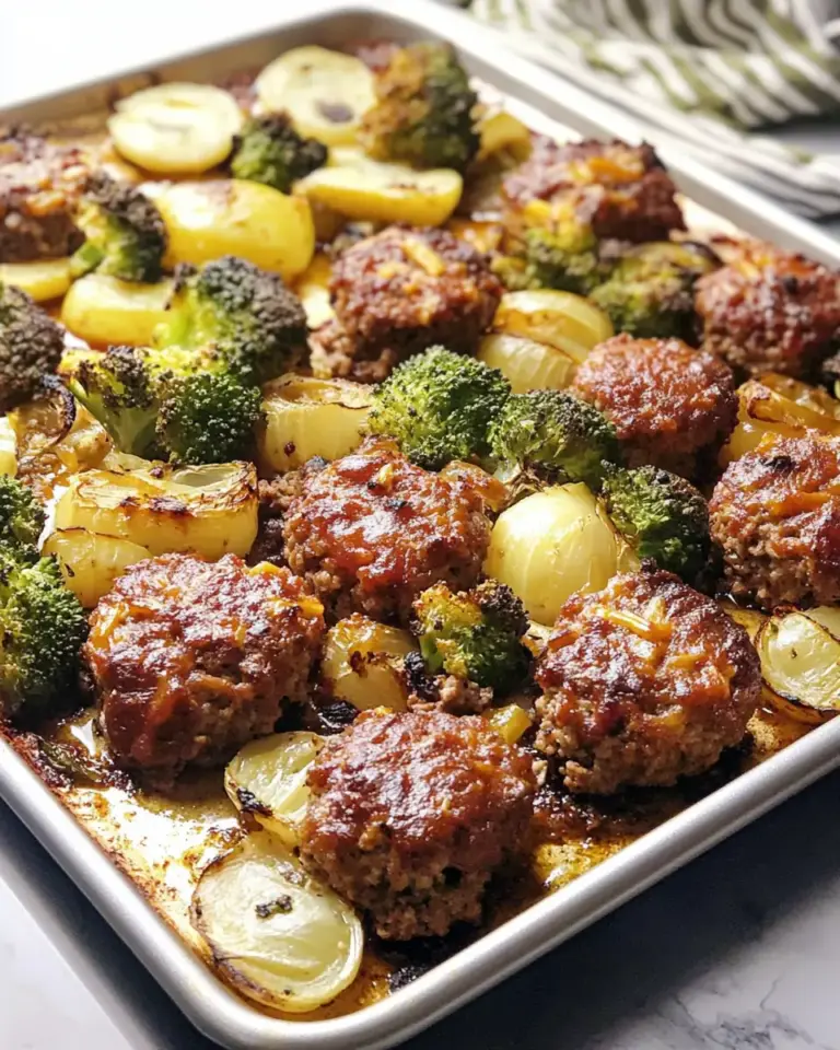 Sheet Pan Mini Meatloaves and Veggies