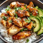 Spicy Honey Ginger Chicken Bowls