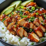 Sticky Chicken Rice Bowl