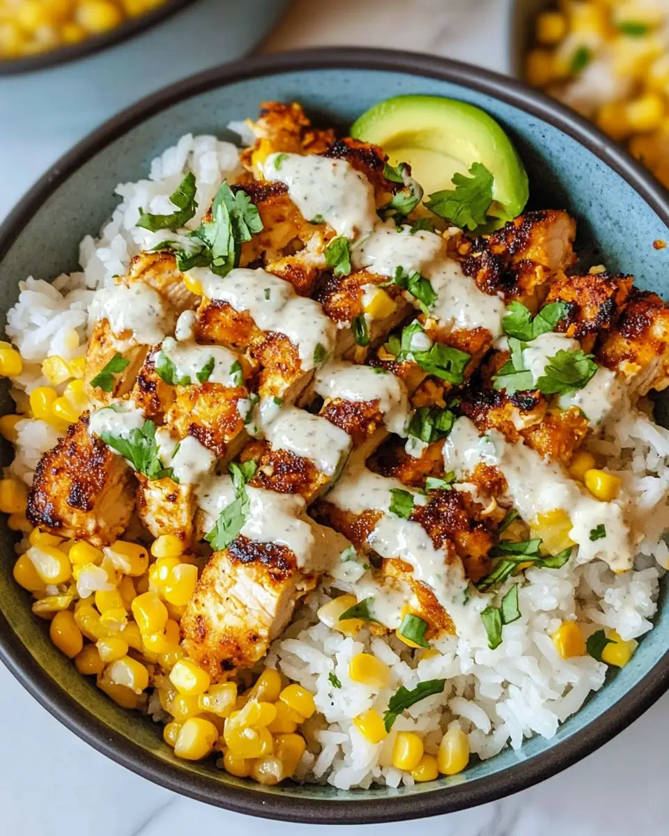 Street Corn Chicken Bowls