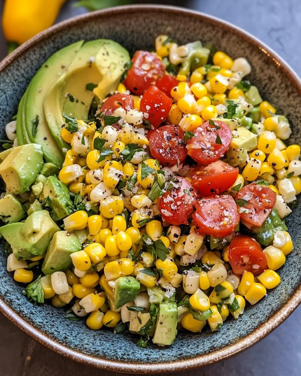 Summer Corn Salad with Avocado