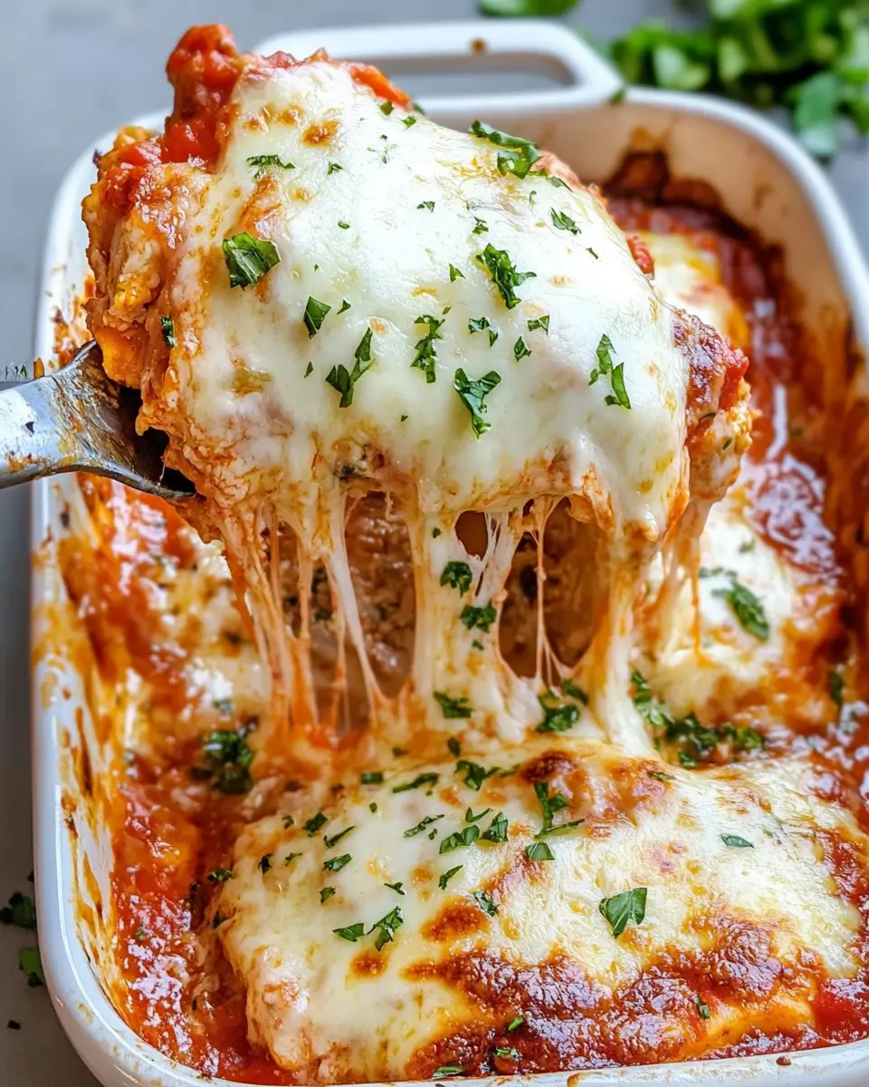 The Cheesiest Chicken Mozzarella Bake
