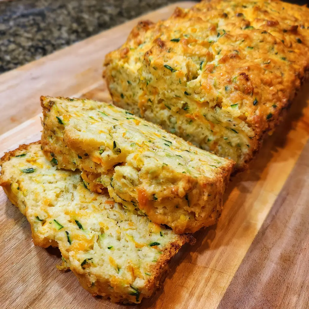 Zucchini Cheddar Cheese Herb Beer Bread
