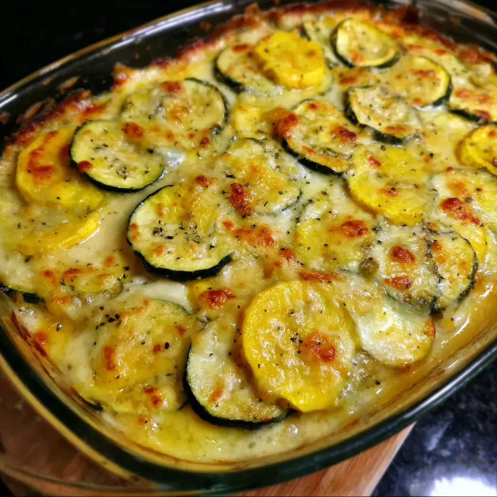 Zucchini Gratin with Yellow Squash