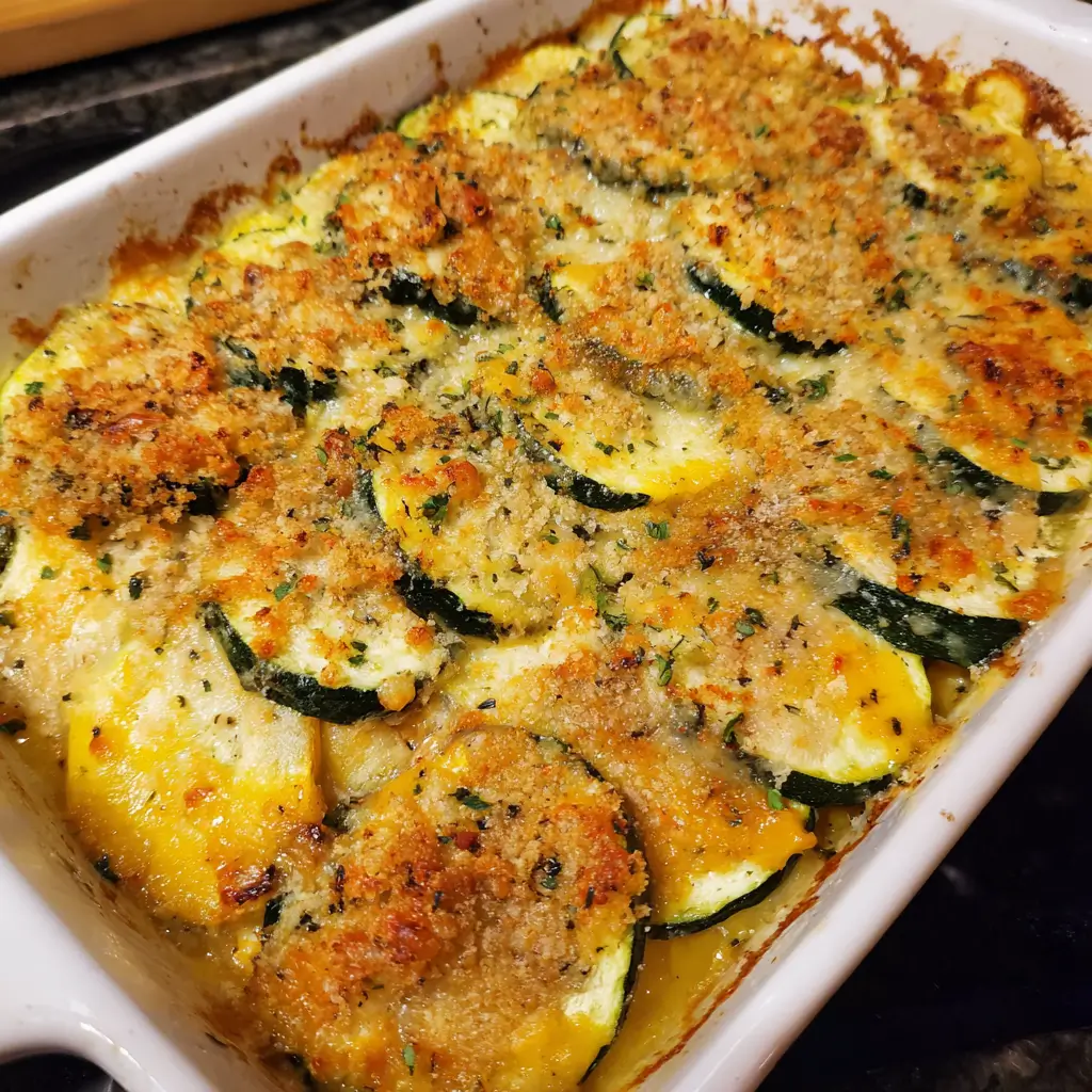 Zucchini & Squash Casserole Recipe
