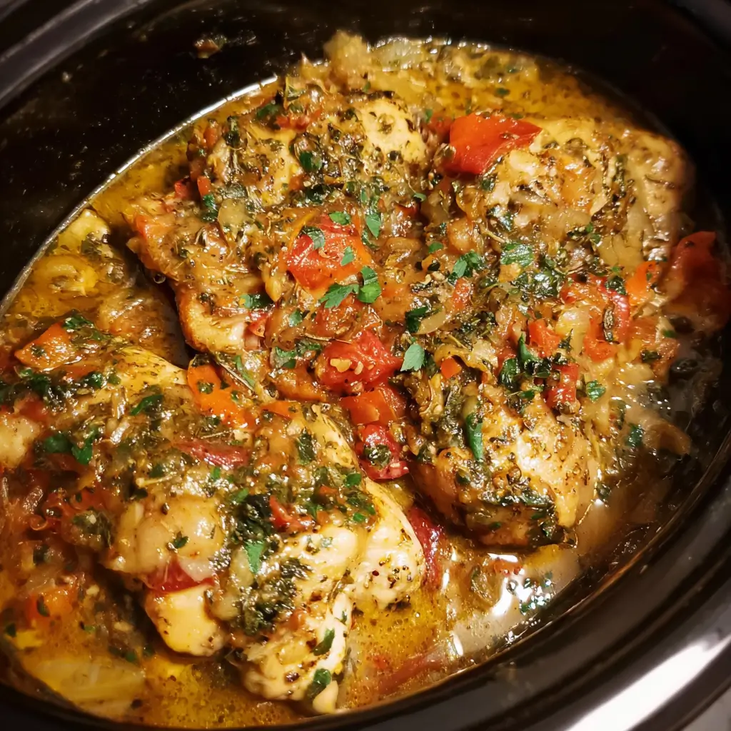 Crock Pot Tuscan Garlic Chicken