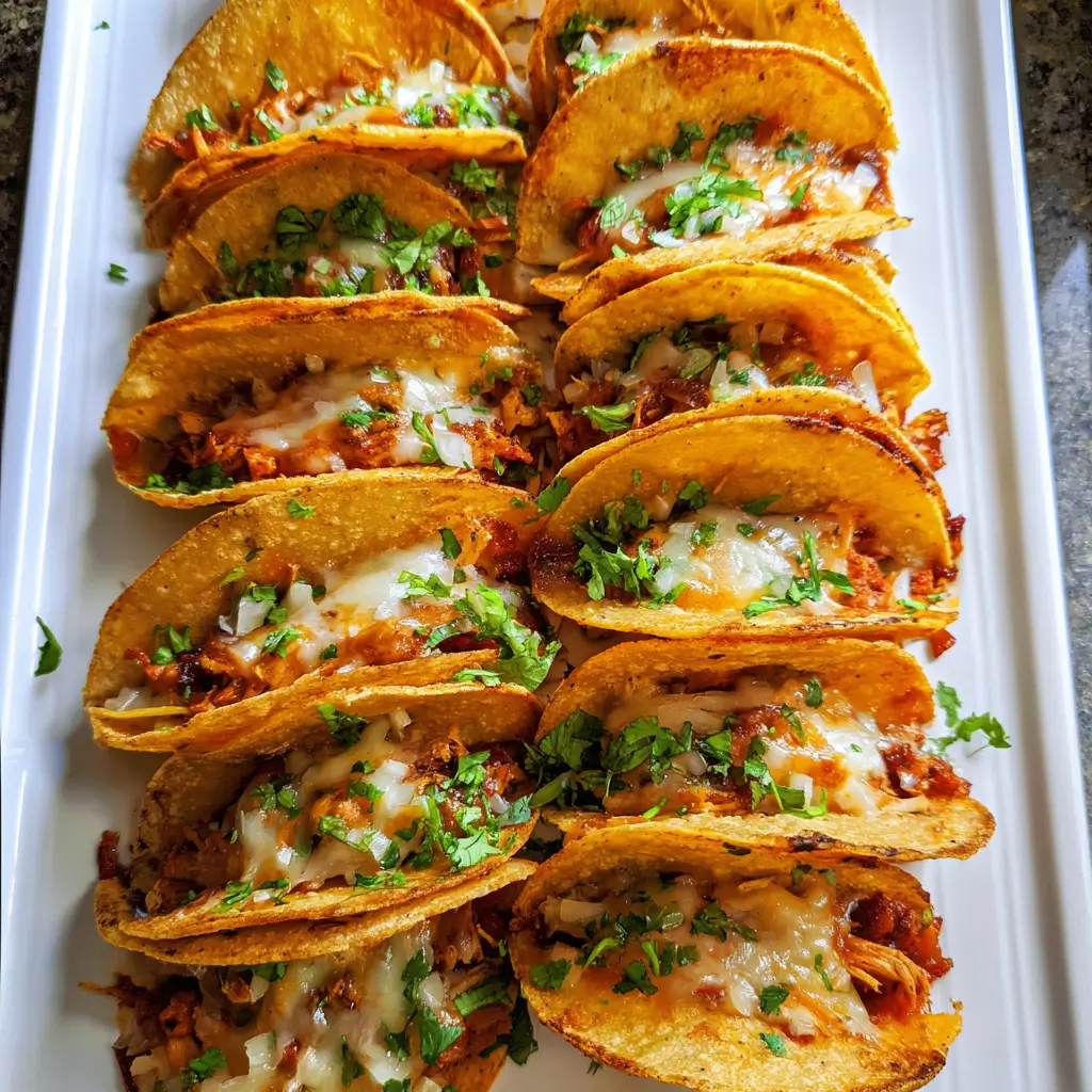 20 Minute Mini Baked Chicken Tacos