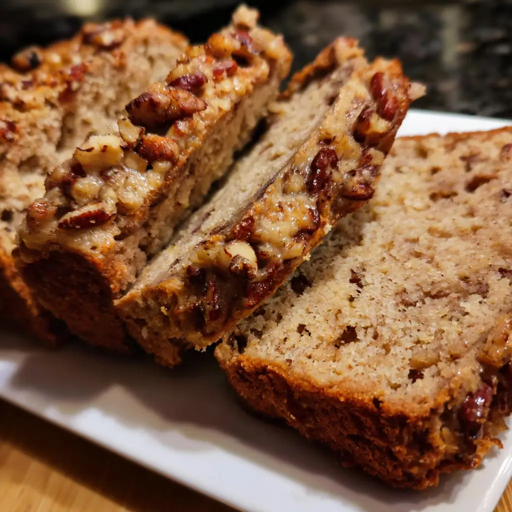 Apple Bread with Cinnamon Pecan Crunch