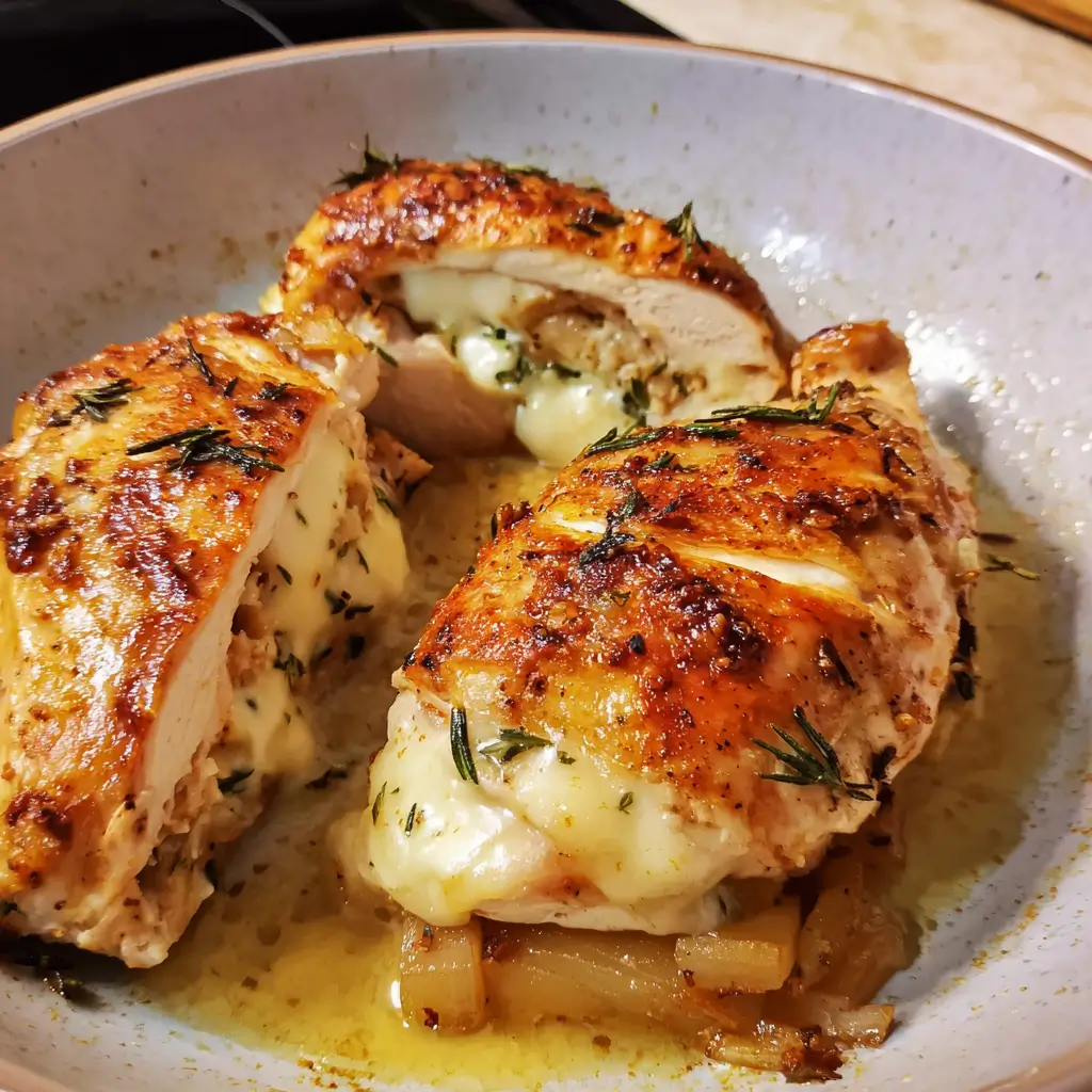 Apple and Brie Stuffed Chicken