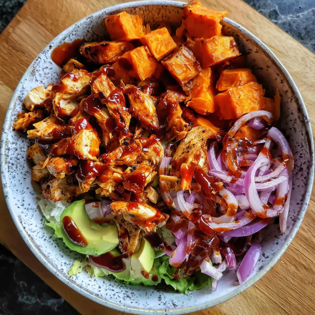 BBQ Chicken Sweet Potato Bowl