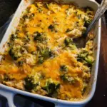 Broccoli Cheddar Chicken and Rice Casserole