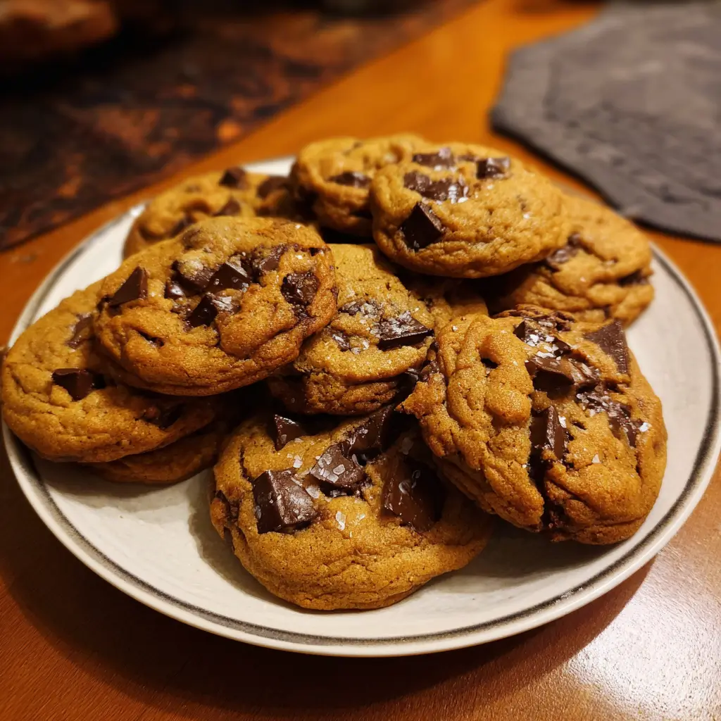 Brown Butter Pumpkin Chocolate Chip Cookies