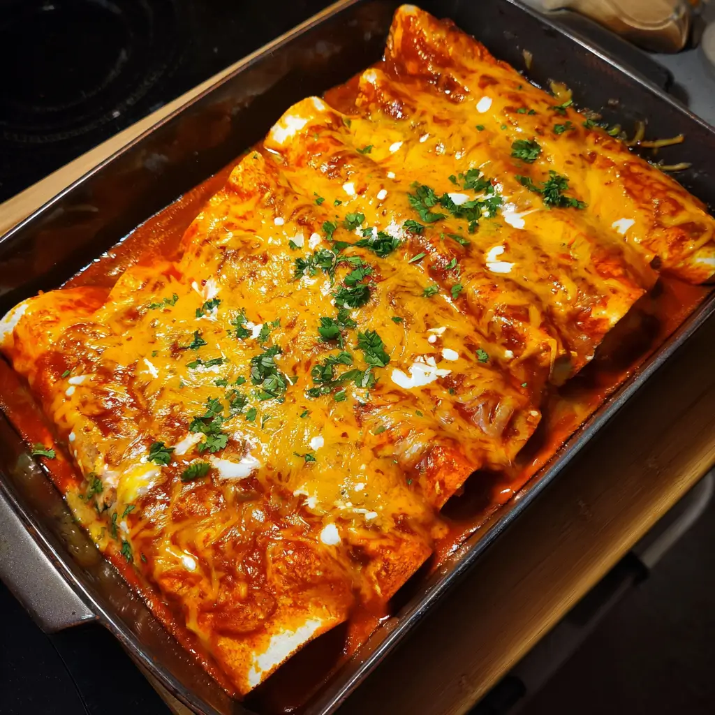 Buffalo Chicken Enchiladas