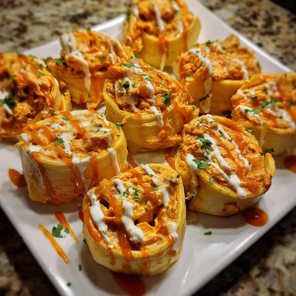 Buffalo Chicken Roll Ups