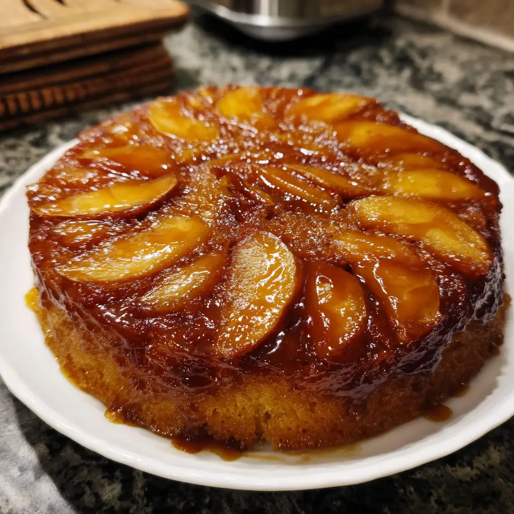 Caramel Apple Upside-Down Cake