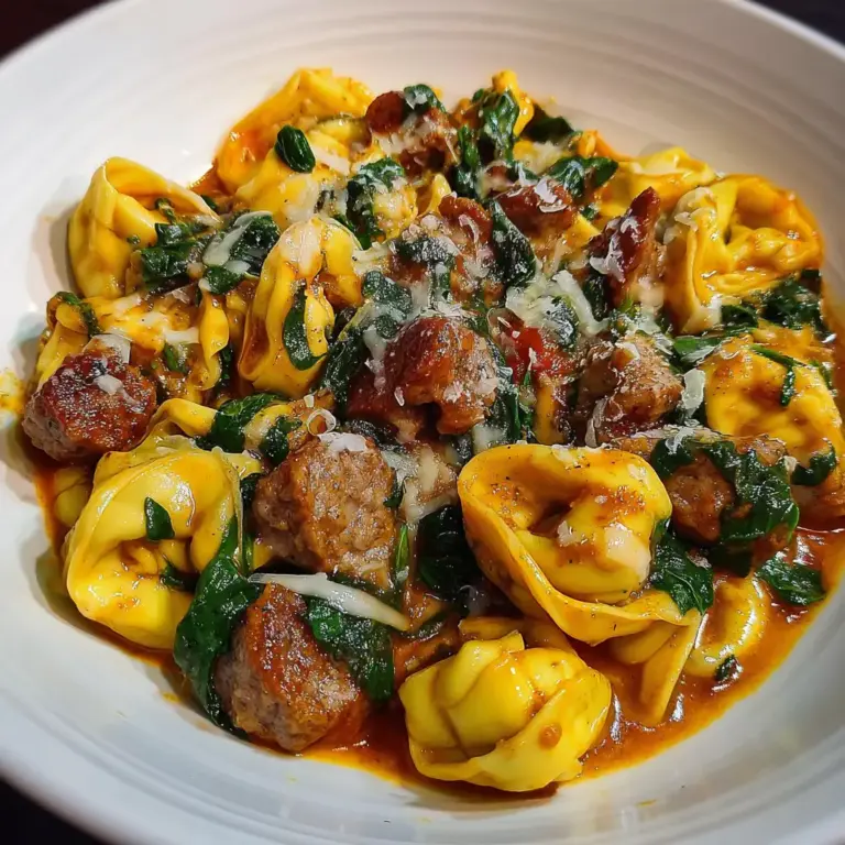 Cheese Tortellini Sausage Spinach