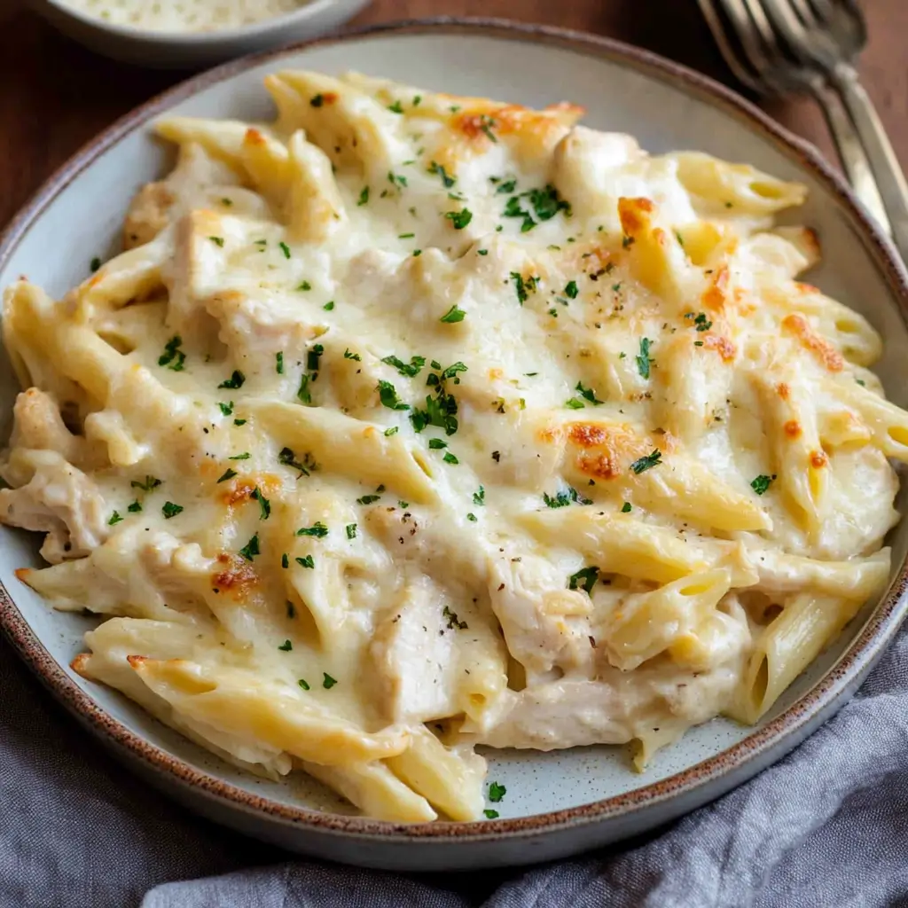 Chicken Alfredo Bake