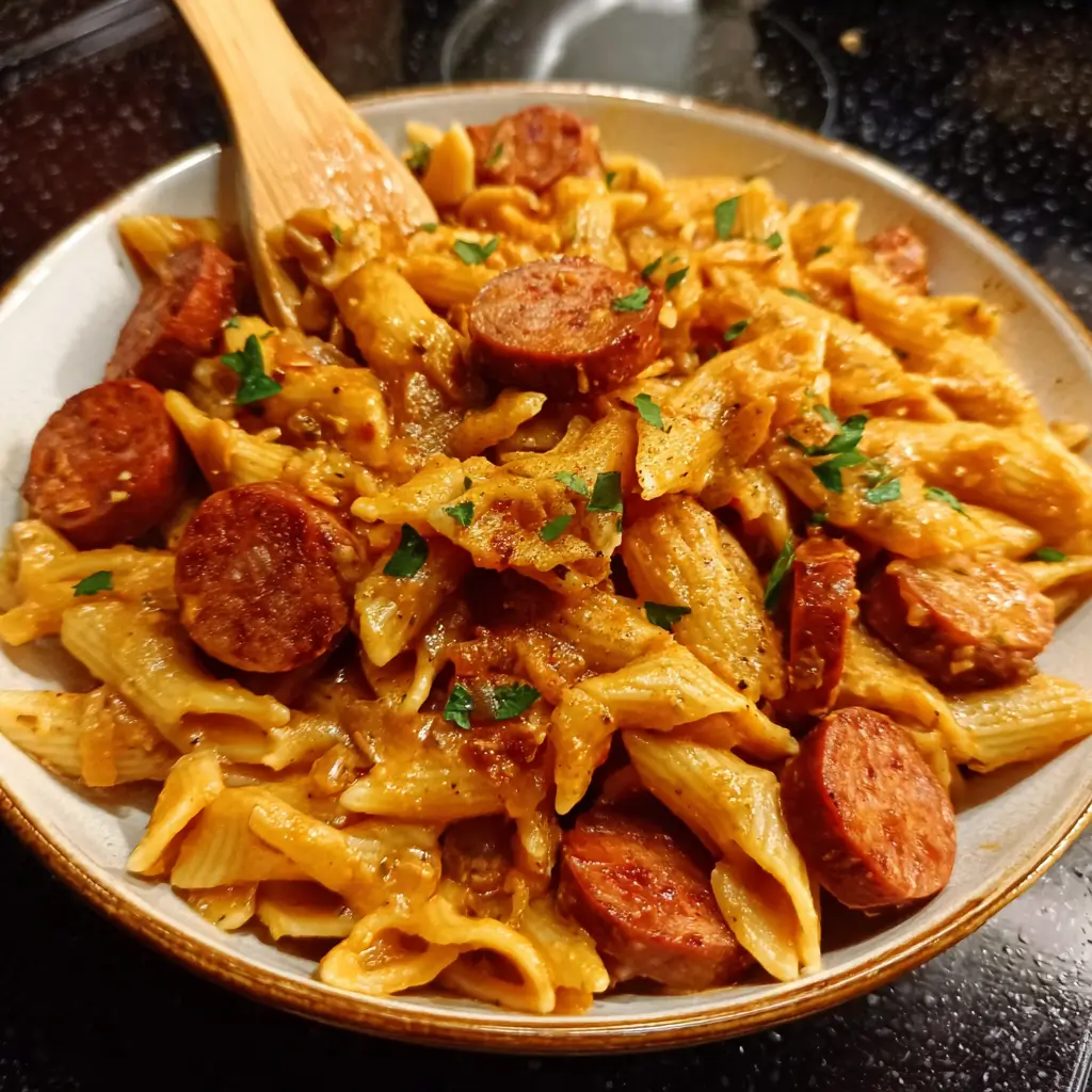 Creamy Cajun Sausage Pasta
