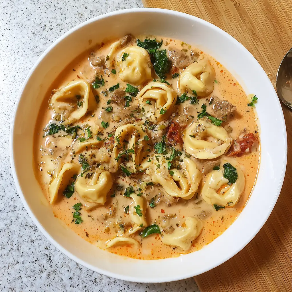 Creamy Tortellini Soup