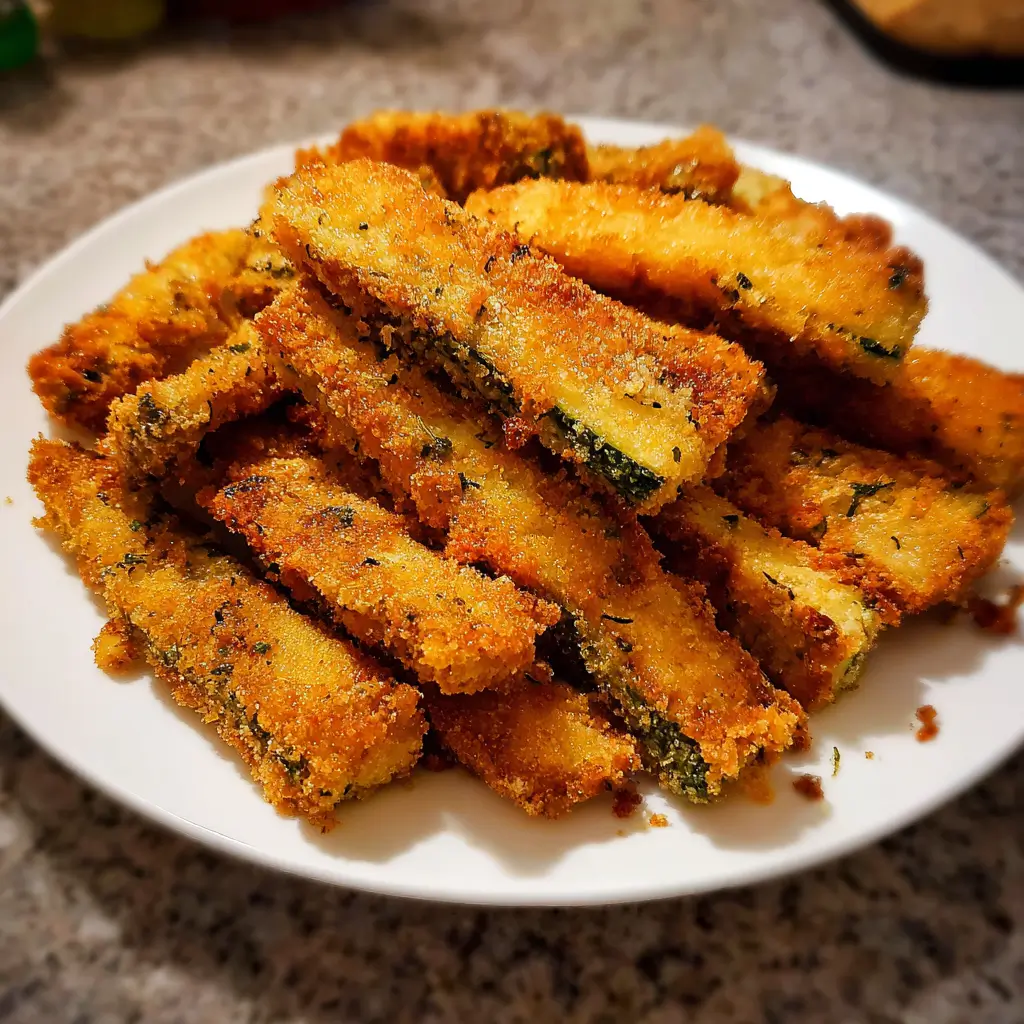 Crispy Fried Zucchini Sticks