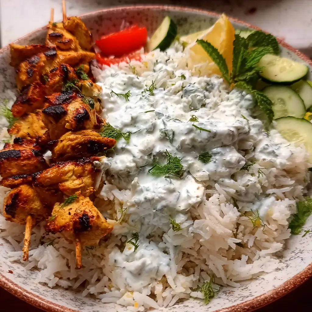 Easy Chicken Tzatziki with Rice