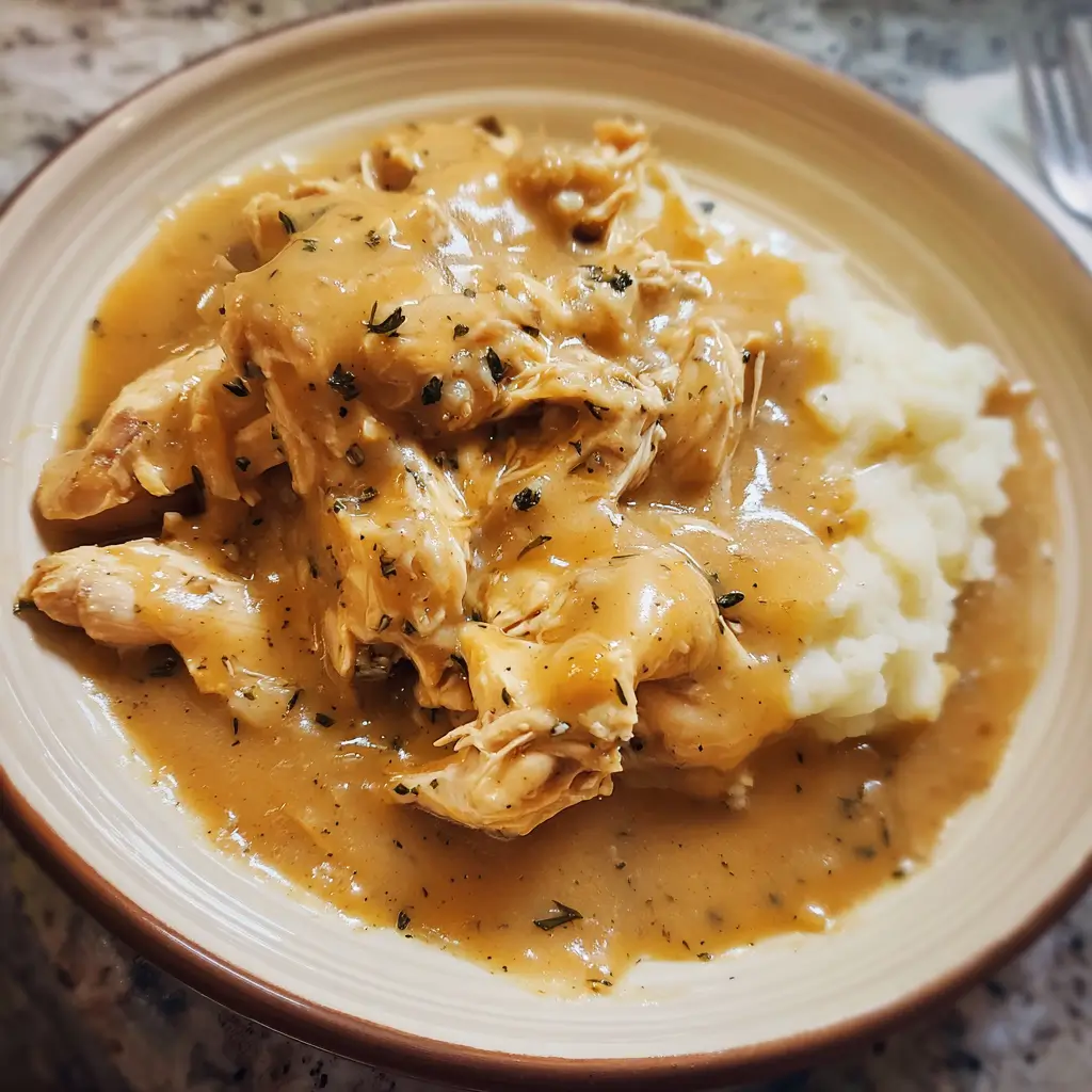 Easy Crockpot Chicken and Gravy