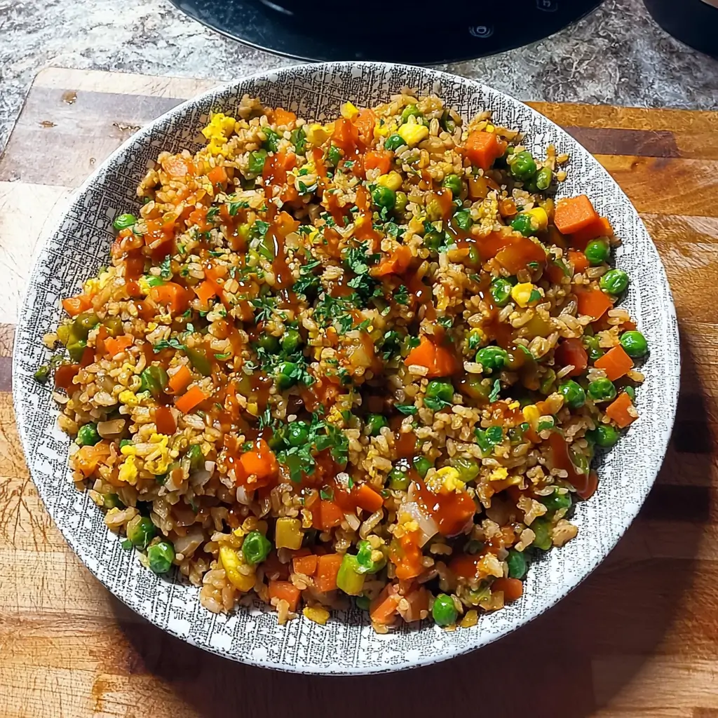 Easy Korean Veggie Fried Rice