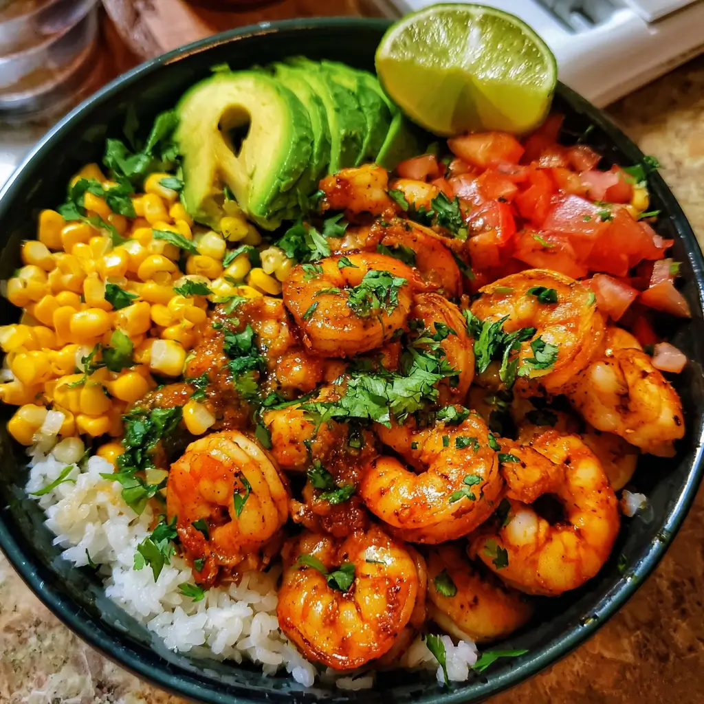 Fiesta Lime Shrimp Bowls
