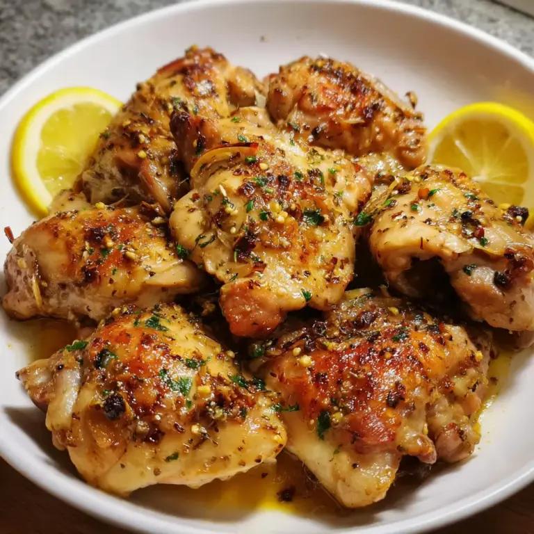 Garlic Lemon Chicken Thighs
