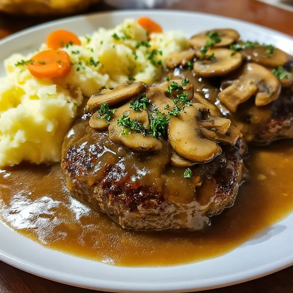Hamburger Steak Mushroom Gravy