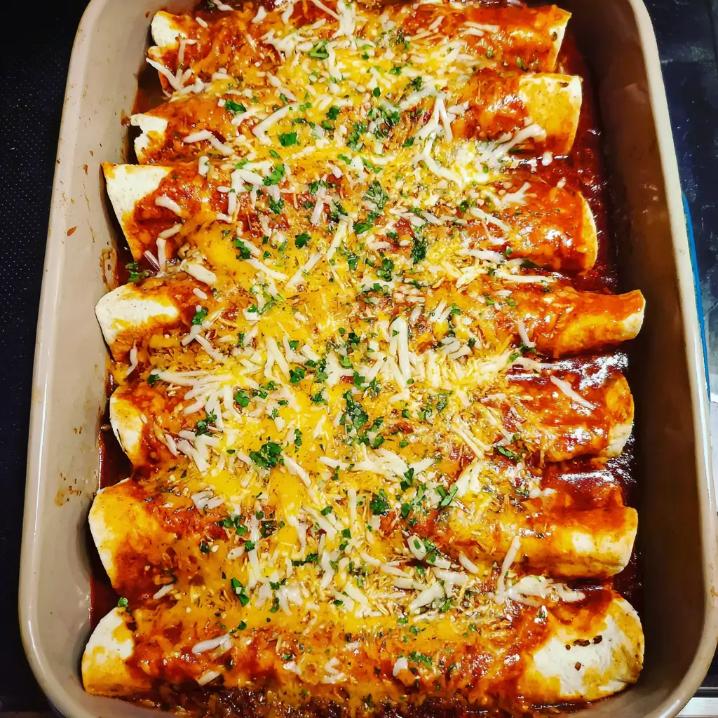 High Protein Chicken Enchiladas