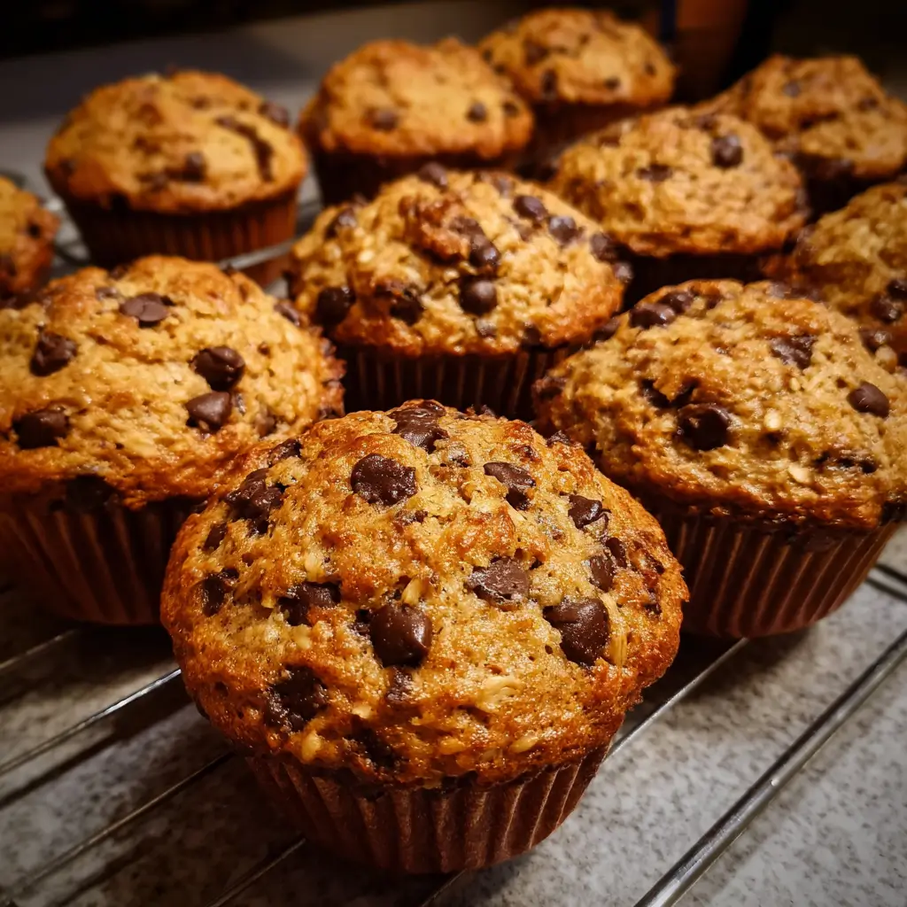 Irresistible Oatmeal Chocolate Chip Muffins
