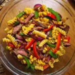 Mexican Pasta Salad with Flank Steak
