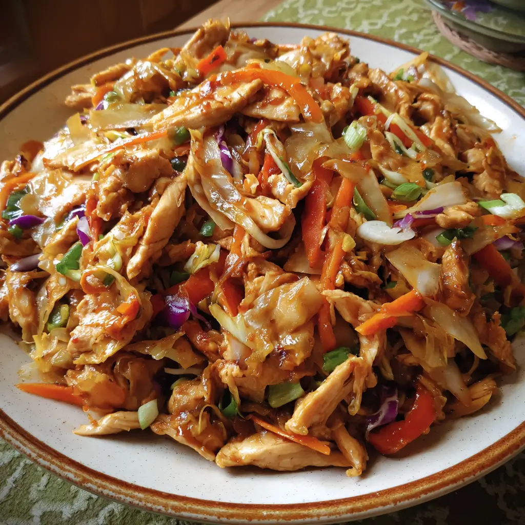 Moo Shu Chicken Wraps
