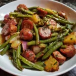 One Pan Sausage Green Beans