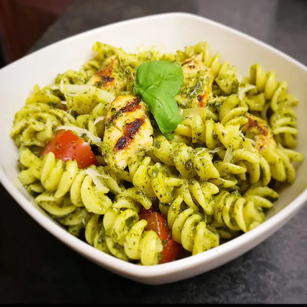 Pesto Pasta with Grilled Chicken
