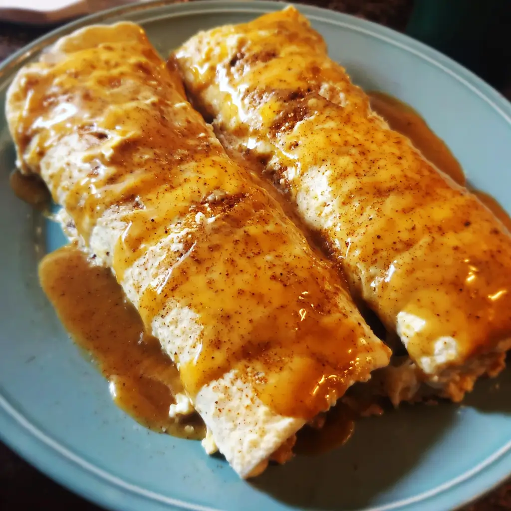 Pumpkin Spice Cheesecake Enchiladas