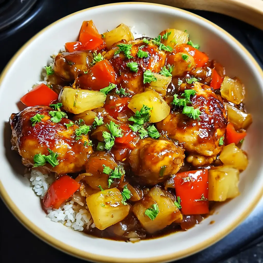 Savory Sweet Hawaiian Crockpot Chicken Recipe