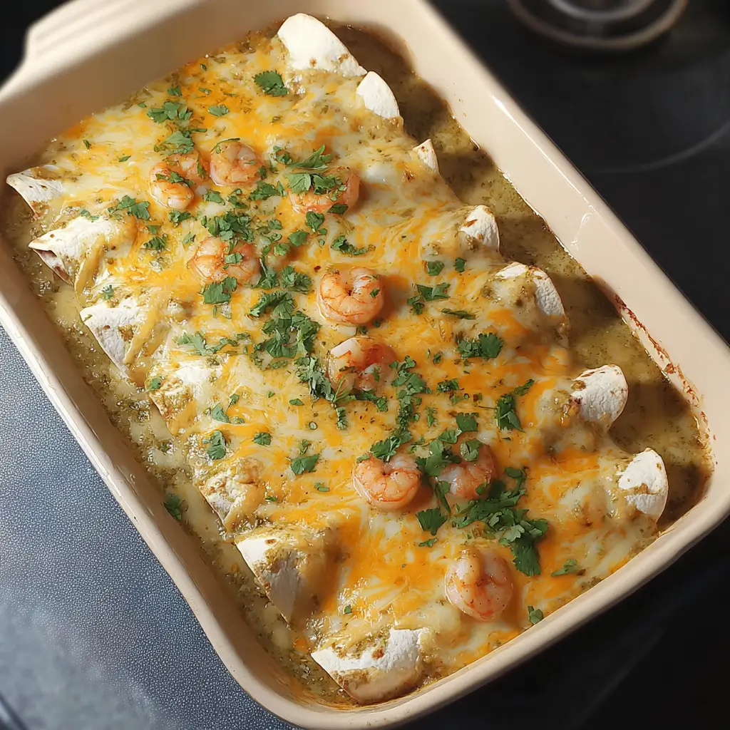 Shrimp Enchiladas Cream Sauce
