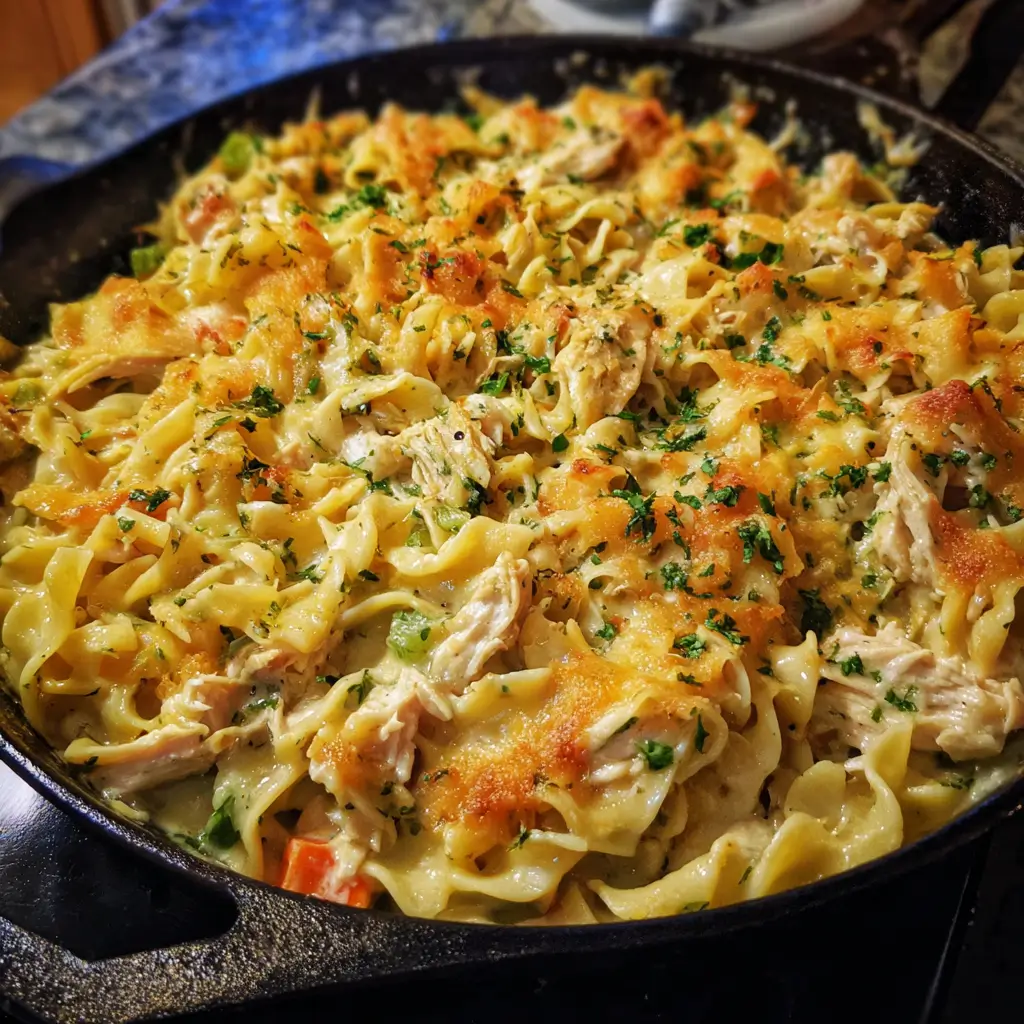 Skillet Chicken Noodle Casserole