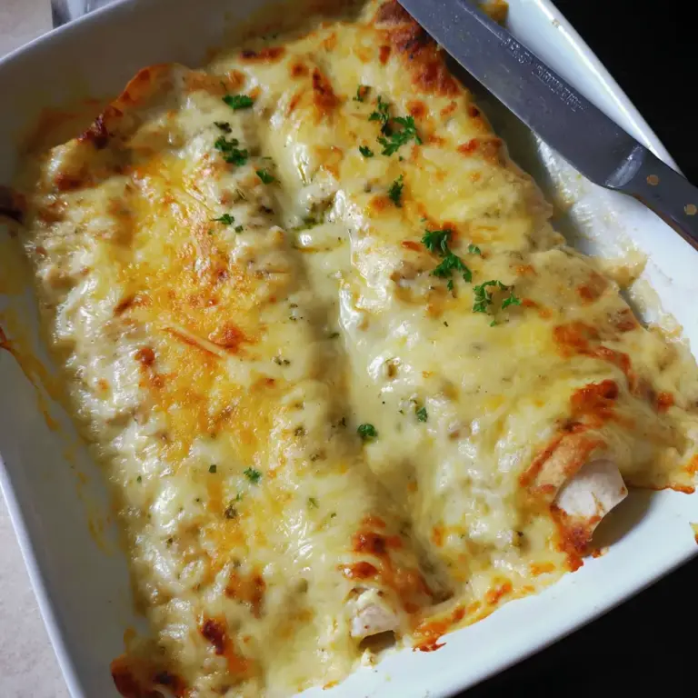 Skinny White Chicken Enchiladas